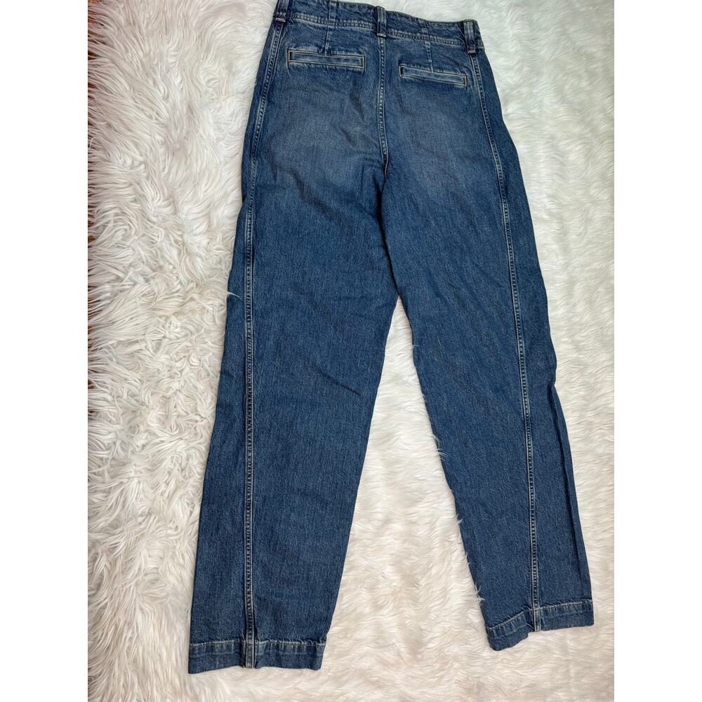 NWT Madewell High Rise Tapered Denim Trousers Blue Size 27 Relaxed Jeans - Picture 14 of 14